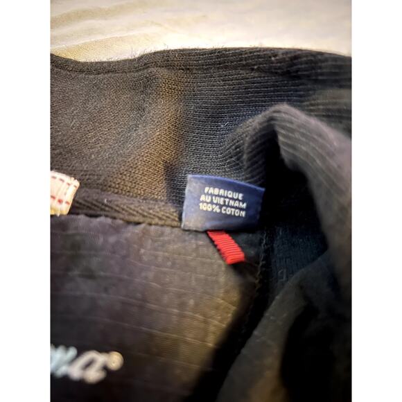 Tommy Bahama Relax Black Half-Zip Pullover Sweatshirt Size Small 100% Cotton - Picture 4 of 7